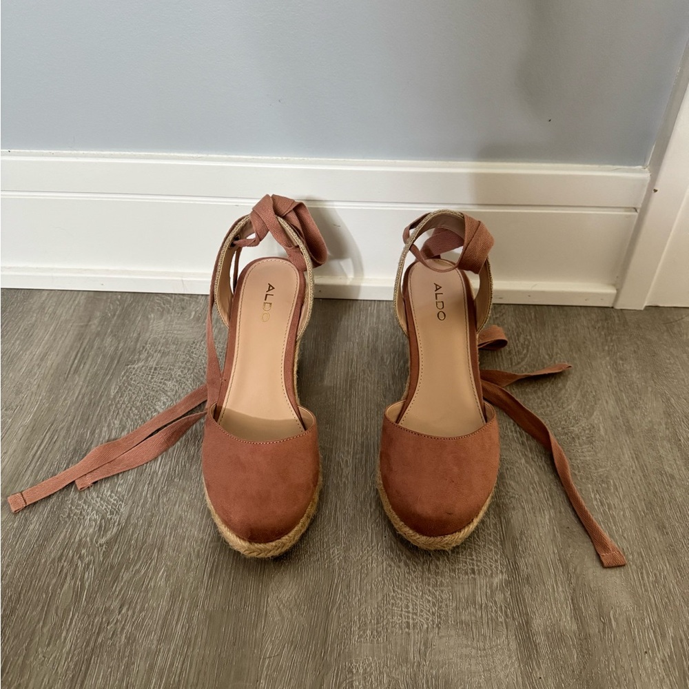 ALDO Terracotta Espadrille Wedges